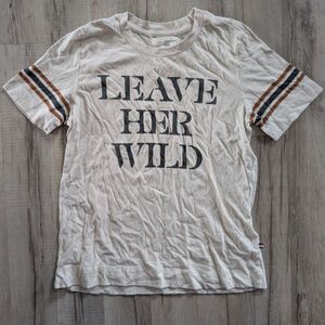 Anthropologie Sol Angeles Leave Her Wild Tee, XS (C1)